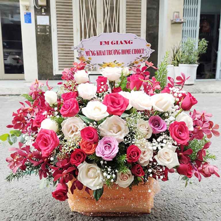 Shop hoa tươi khai trương Hồng Hạnh