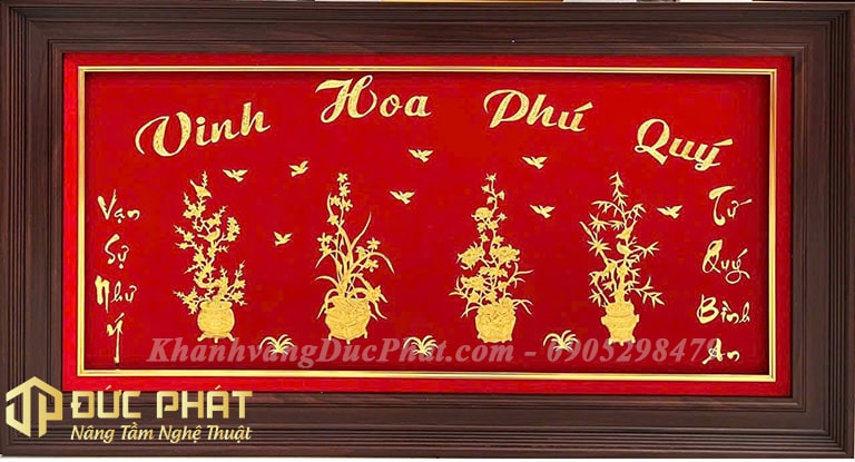 khánh vàng tặng tân gia
