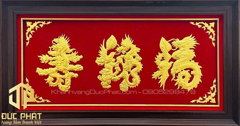 Khánh vàng Phúc Lộc Thọ hoá Rồng