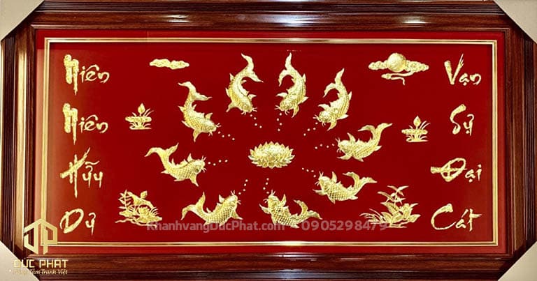Khánh vàng Cá Chép Diên Niên - Vạn Sự Đại Cát