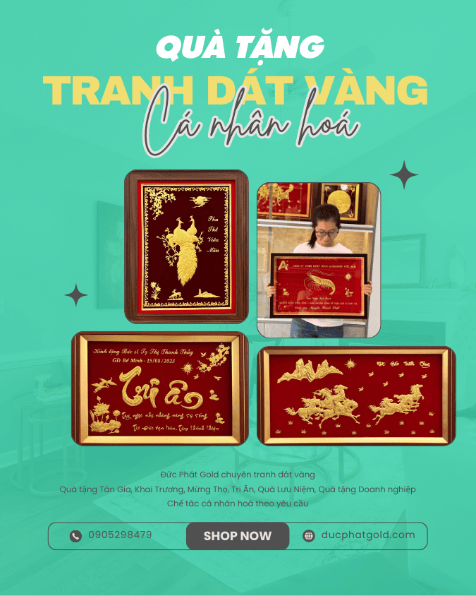 Đức Phát Gold - Tranh dát vàng - Quà Tặng cá nhân hoá
